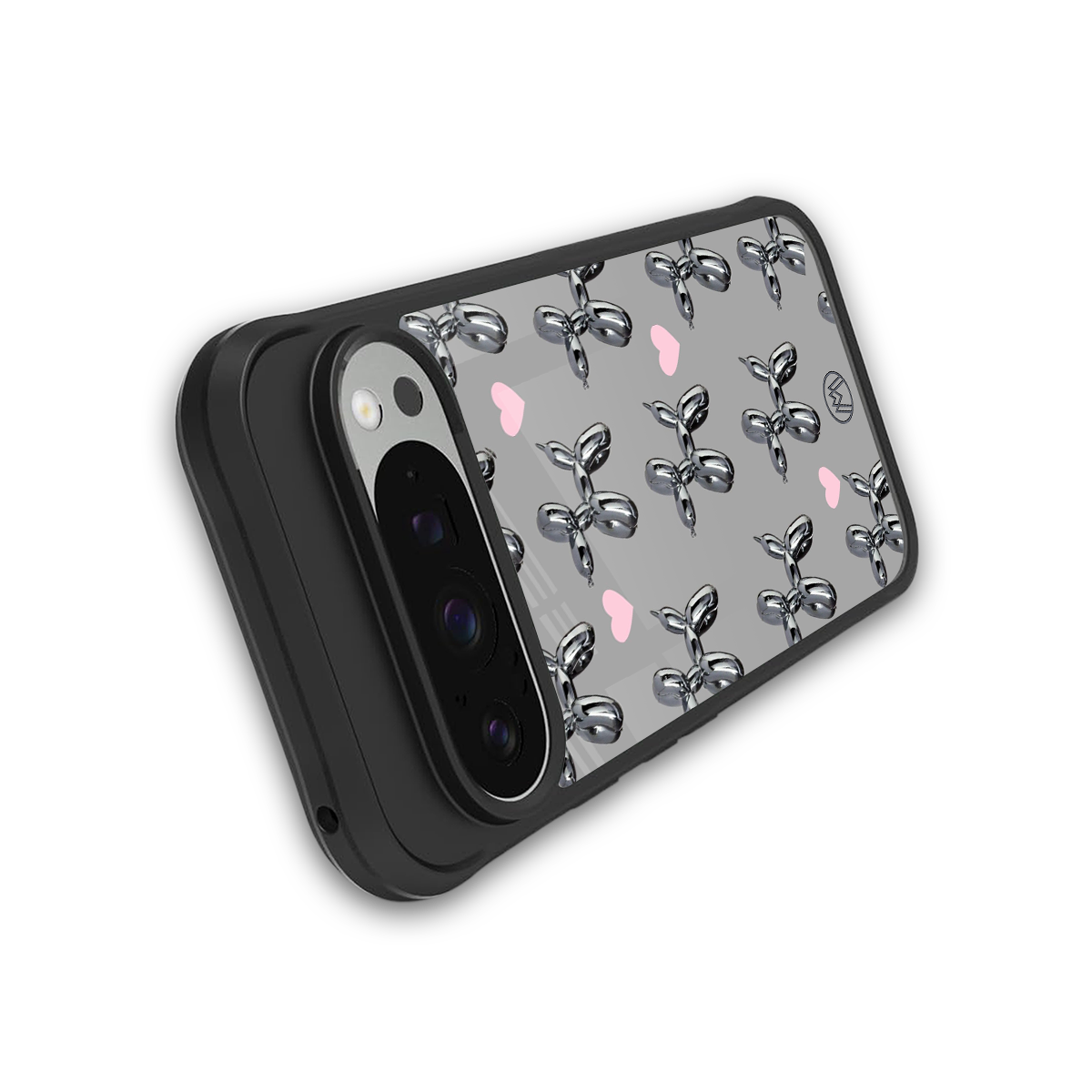 metallic unicorns back phone cover | glass case for google pixel 9 pro