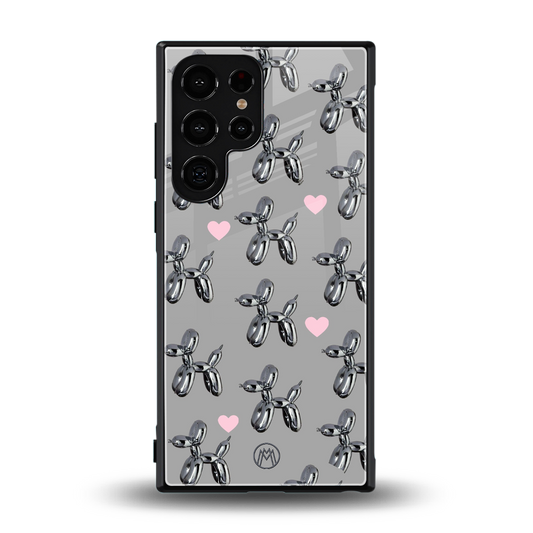 metallic unicorns back phone cover | glass case for samsung galaxy s24 ultra