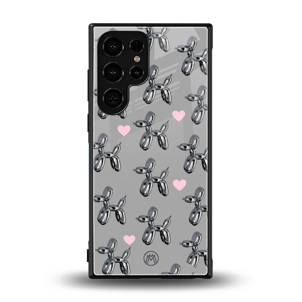 metallic unicorns back phone cover | glass case for samsung galaxy s23 ultra