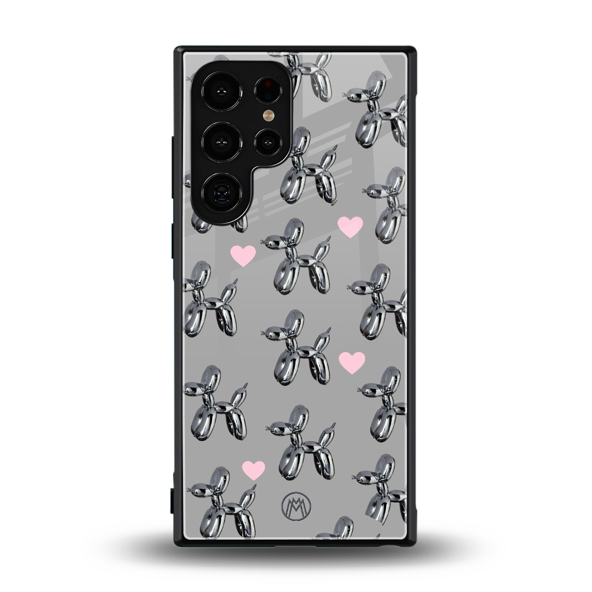 metallic unicorns back phone cover | glass case for samsung galaxy s23 ultra