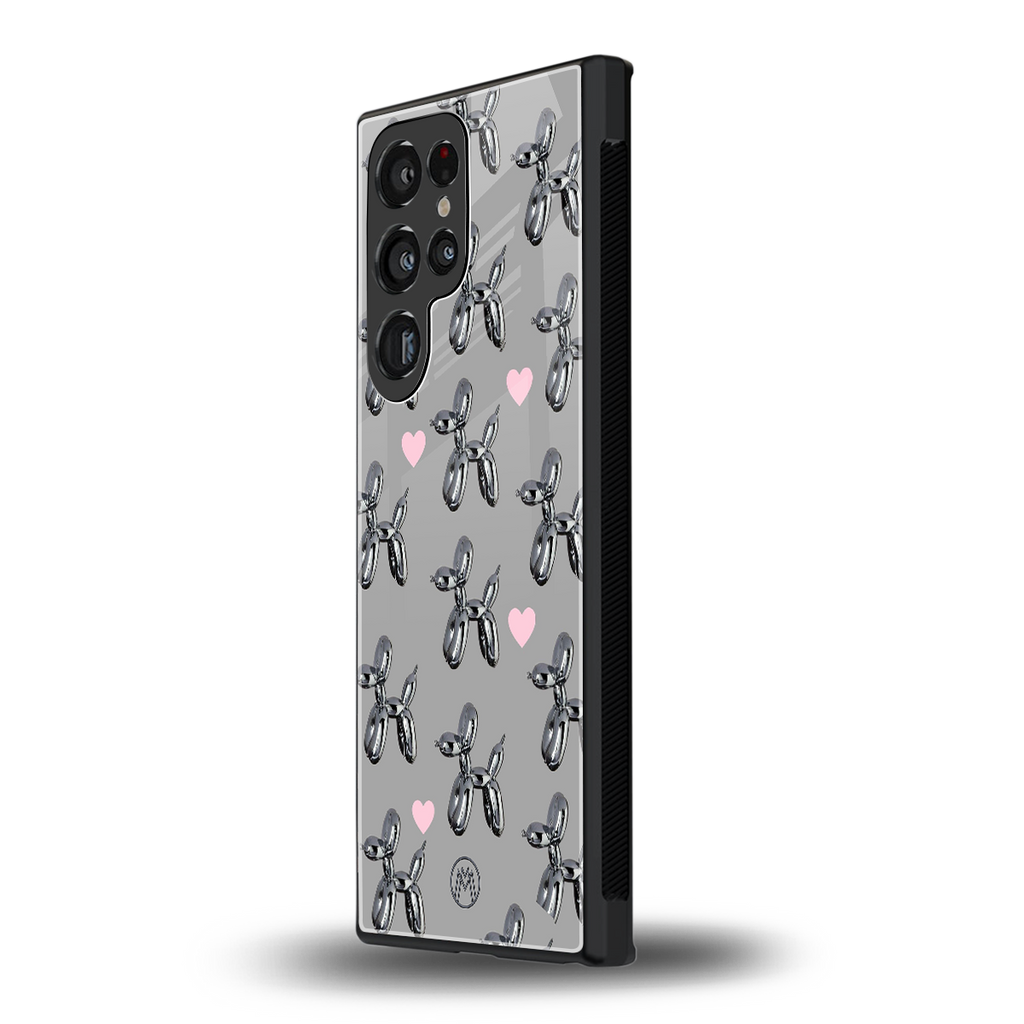 metallic unicorns back phone cover | glass case for samsung galaxy s23 ultra