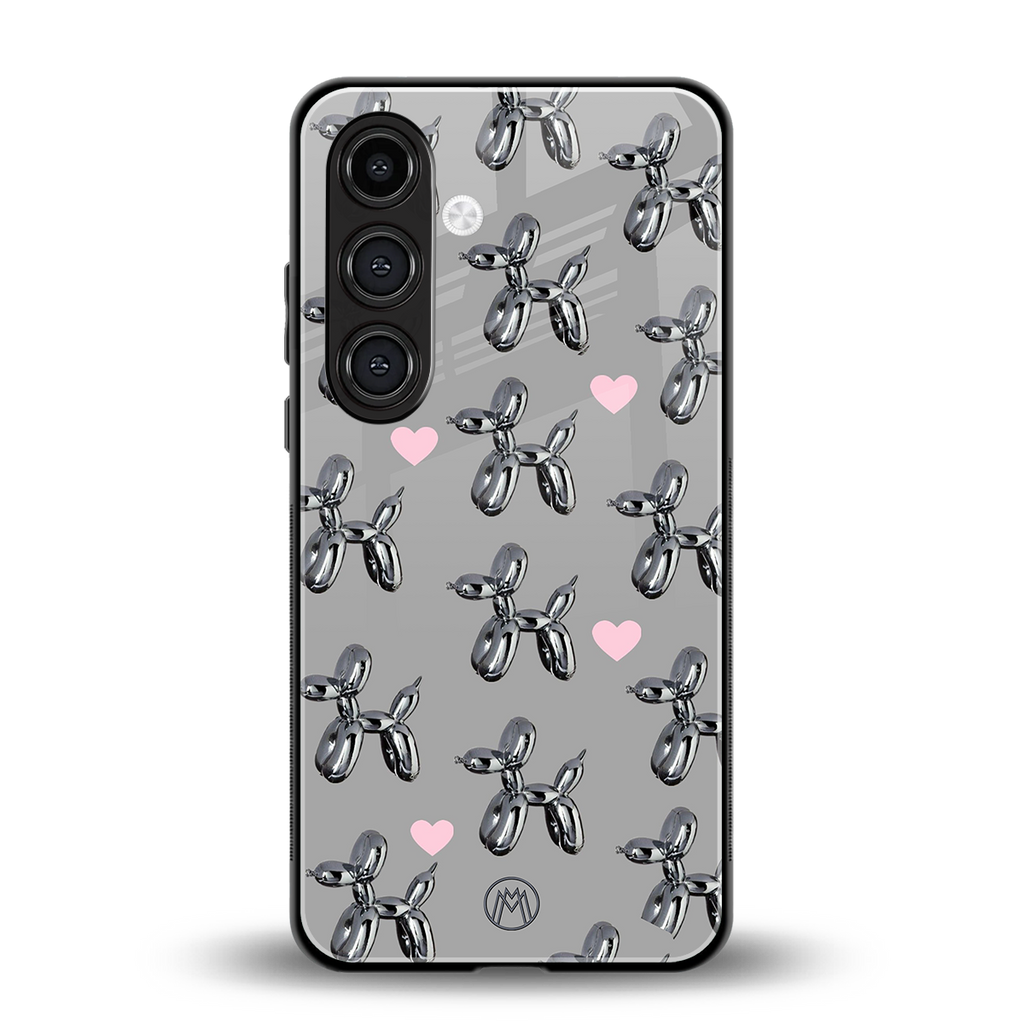metallic unicorns back phone cover | glass case for samsung galaxy s24