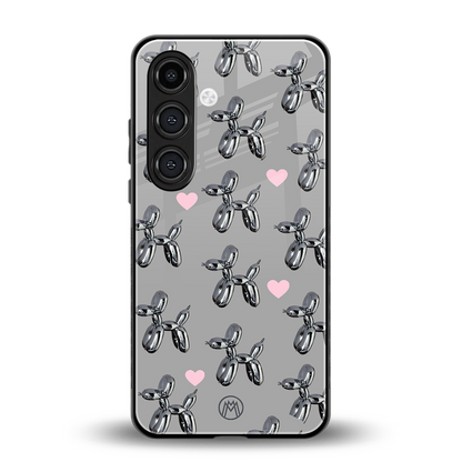 metallic unicorns back phone cover | glass case for samsung galaxy s24 fe