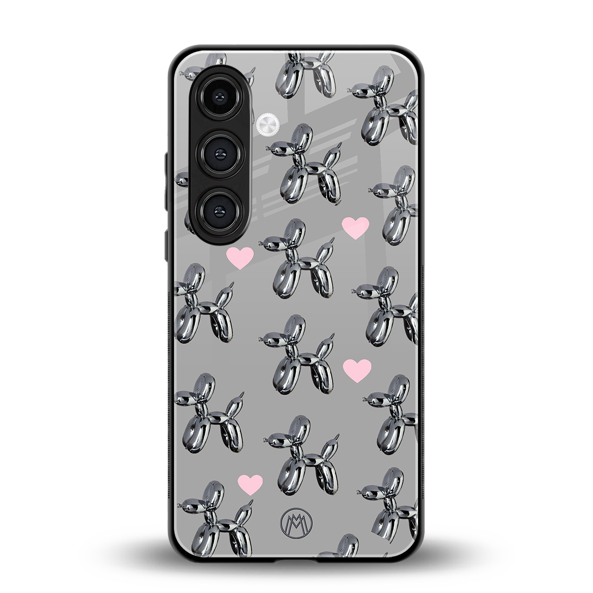 metallic unicorns back phone cover | glass case for samsung galaxy s24 plus