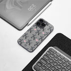 metallic unicorns back phone cover | glass case for iphone 16 pro