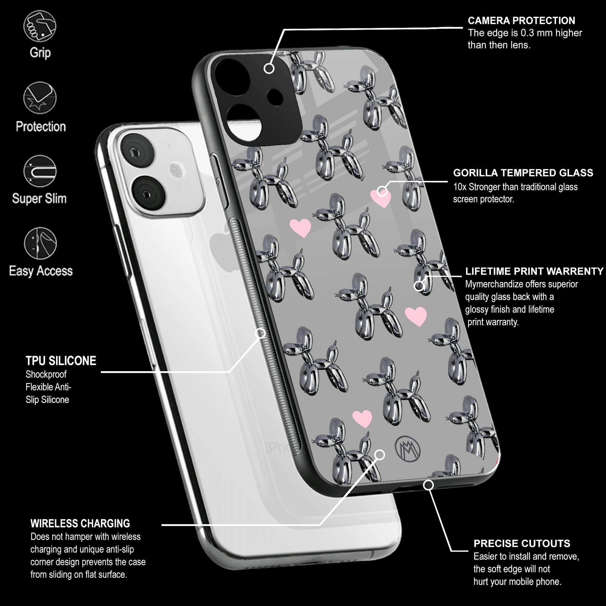 Mobile Phone Cover | Glass Back Case