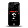 metallica black back phone cover | glass case for iphone 13 mini