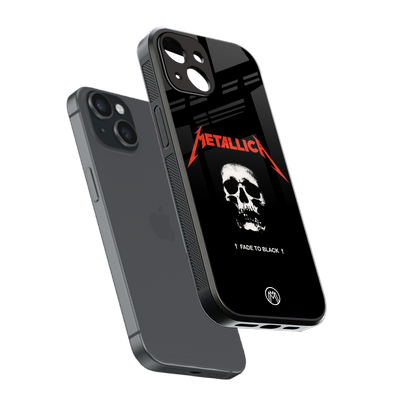 metallica black back phone cover | glass case for iphone 13 mini