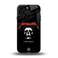 metallica black back phone cover | glass case for iphone 13 pro