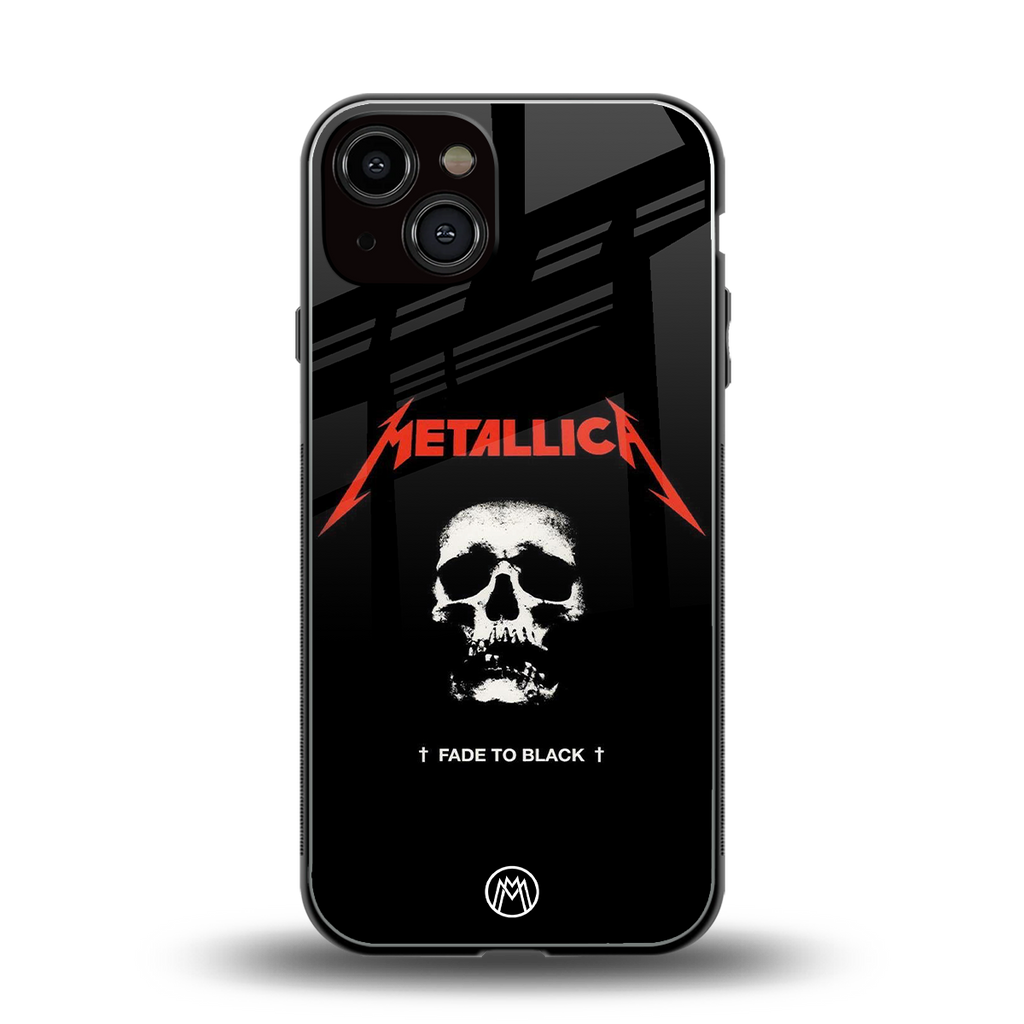 metallica black back phone cover | glass case for iphone 13