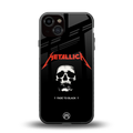 metallica black back phone cover | glass case for iphone 13