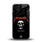 metallica black back phone cover | glass case for iphone 13