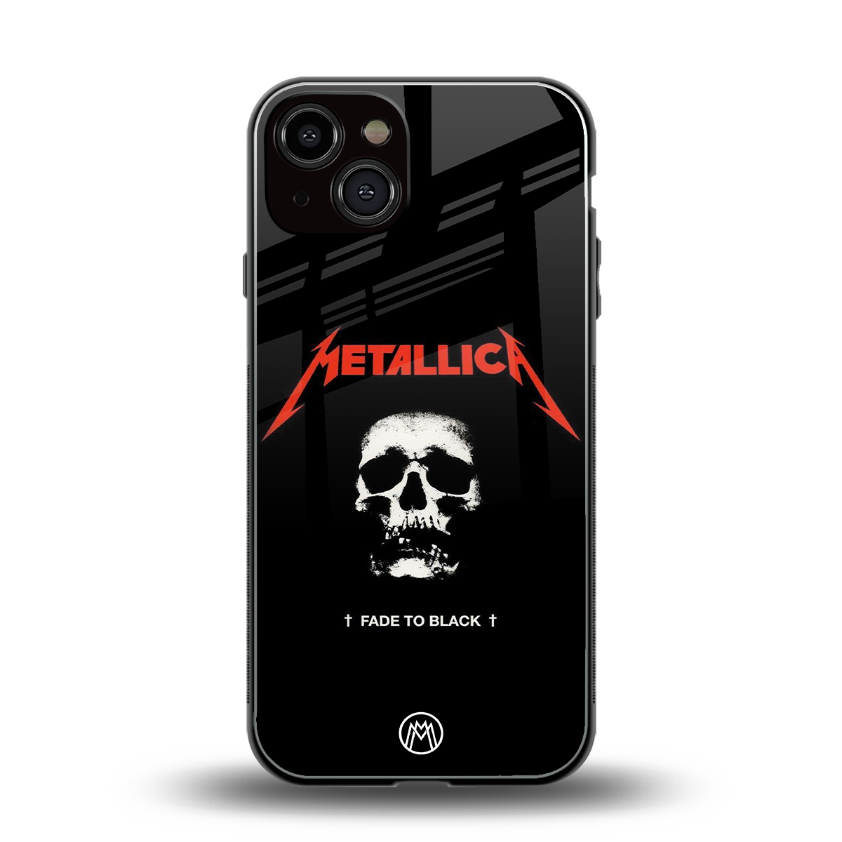 metallica black back phone cover | glass case for iphone 13