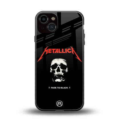metallica black back phone cover | glass case for iphone 13