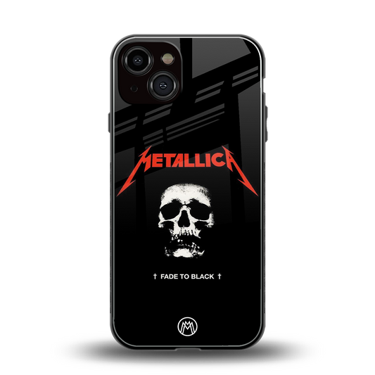metallica black back phone cover | glass case for iphone 13