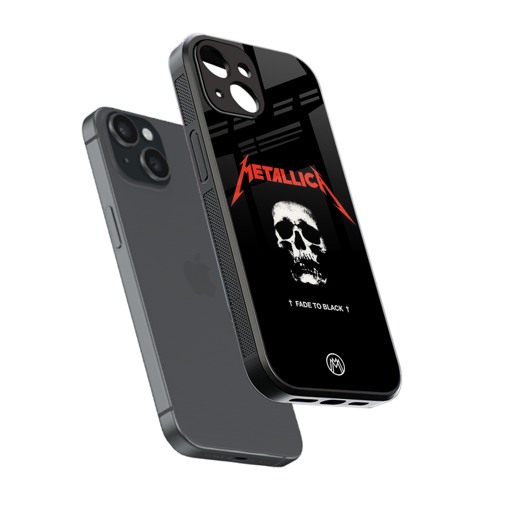 metallica black back phone cover | glass case for iphone 13