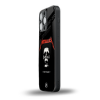 metallica black back phone cover | glass case for iphone 15 pro max