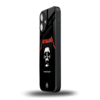 metallica black back phone cover | glass case for iphone 16