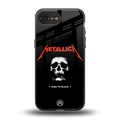 metallica black back phone cover | glass case for iphone 16e