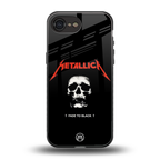 metallica black back phone cover | glass case for iphone 16e