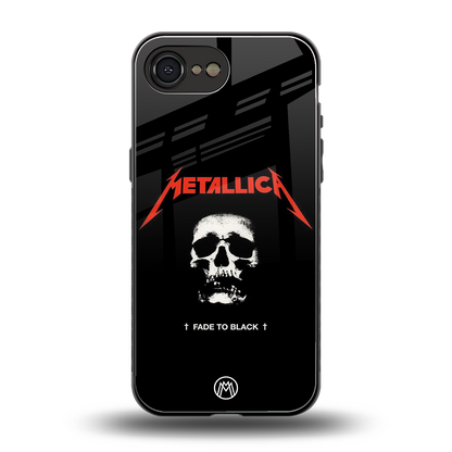 metallica black back phone cover | glass case for iphone 16e