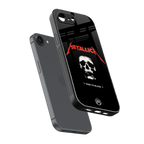 metallica black back phone cover | glass case for iphone 16e