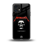 metallica black back phone cover | glass case for nothing phone 1