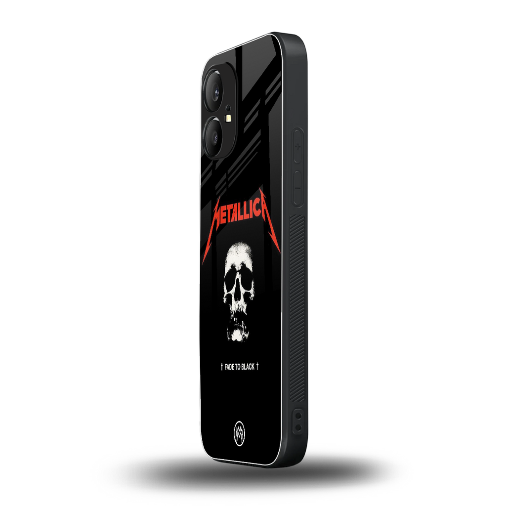 metallica black back phone cover | glass case for nothing phone 1
