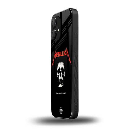 metallica black back phone cover | glass case for nothing phone 1