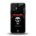 metallica black back phone cover | glass case for nothing phone 2