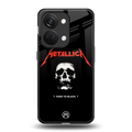 metallica black back phone cover | glass case for oneplus nord 3