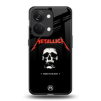 metallica black back phone cover | glass case for oneplus nord 3