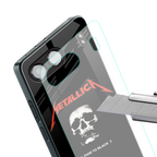 metallica black back phone cover | glass case for oneplus nord 4