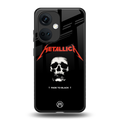 metallica black back phone cover | glass case for oneplus nord ce 3