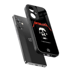 metallica black back phone cover | glass case for oneplus nord ce 3