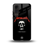 metallica black back phone cover | glass case for oneplus nord ce 4 lite