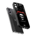metallica black back phone cover | glass case for oneplus nord ce 4 lite