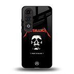 metallica black back phone cover | glass case for oneplus nord ce 4