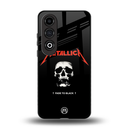 metallica black back phone cover | glass case for oneplus nord ce 4
