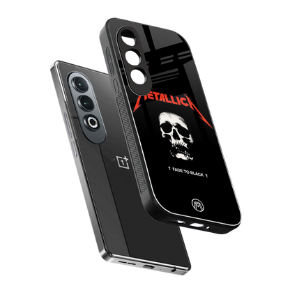 metallica black back phone cover | glass case for oneplus nord ce 4