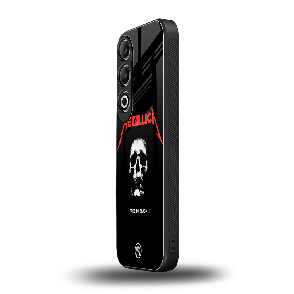 metallica black back phone cover | glass case for oneplus nord ce 4