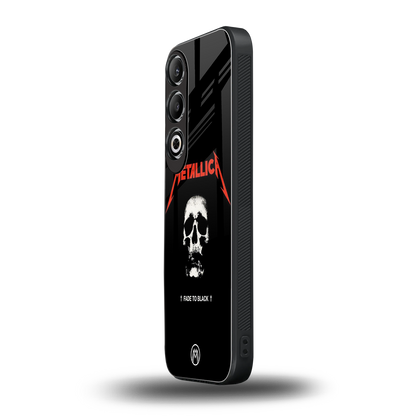 metallica black back phone cover | glass case for oneplus nord ce 4