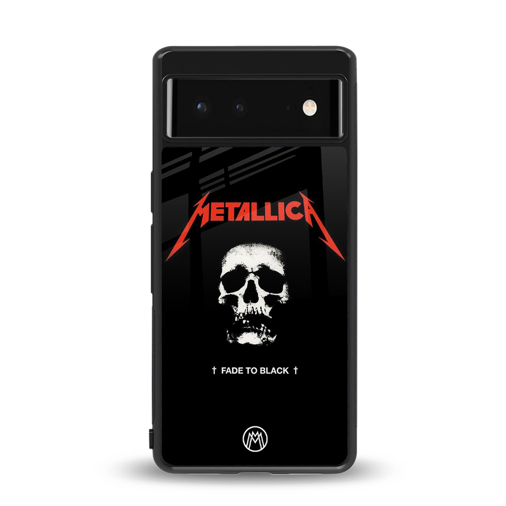 metallica black back phone cover | glass case for Google Pixel 6A