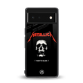 metallica black back phone cover | glass case for Google Pixel 6A
