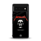 metallica black back phone cover | glass case for Google Pixel 6A