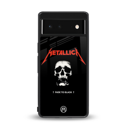 metallica black back phone cover | glass case for Google Pixel 6A