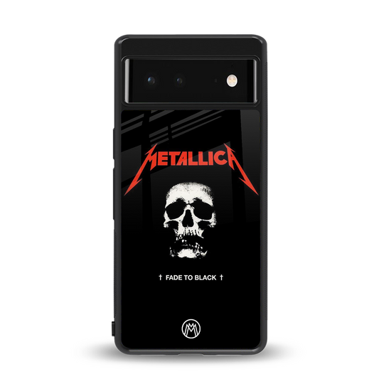 metallica black back phone cover | glass case for Google Pixel 6A