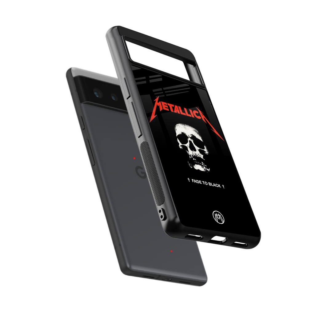 metallica black back phone cover | glass case for Google Pixel 6A