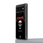 metallica black back phone cover | glass case for Google Pixel 6A