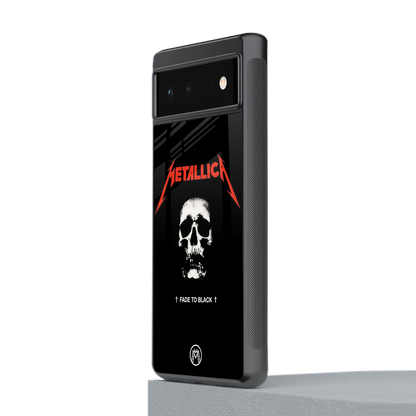 metallica black back phone cover | glass case for Google Pixel 6A